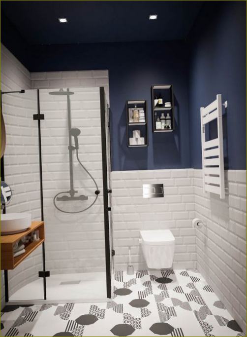 Fotografija 8: dizajn kupaonice s tušem: 30 modernih opcija