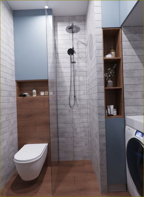 Fotografija 14: dizajn kupaonice s tušem: 30 modernih opcija