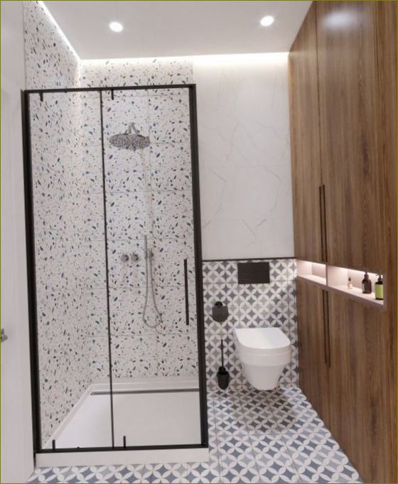 Fotografija 25: dizajn kupaonice s tušem: 30 modernih opcija