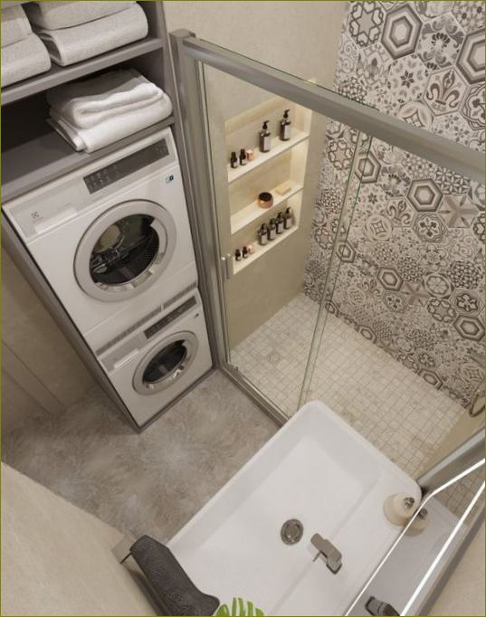 Fotografija 12: dizajn kupaonice s tušem: 30 modernih opcija