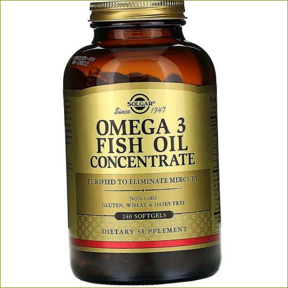 Omega-3 riblje ulje, koncentrat, 240 mekih tableta