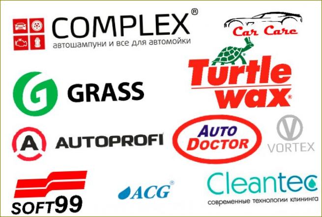 Popularni proizvođači kemikalija za čišćenje automobila