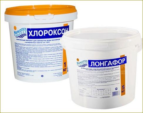 Longafor i Klorokson za dezinfekciju mikroflore bazena