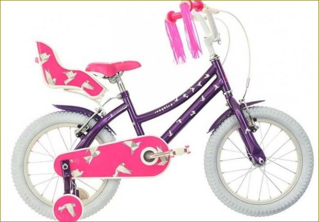 Ljubičasti bicikl za djevojčice
