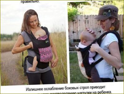 Hranjenje bebe u ergonomskom ruksaku