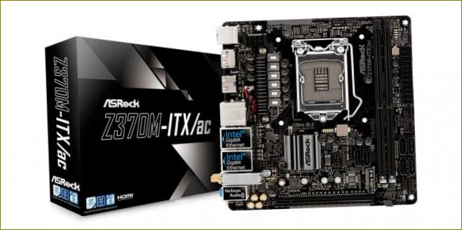 Matična ploča ASRock Z370M-ITX/ac s chipsetom Z370M od Intel