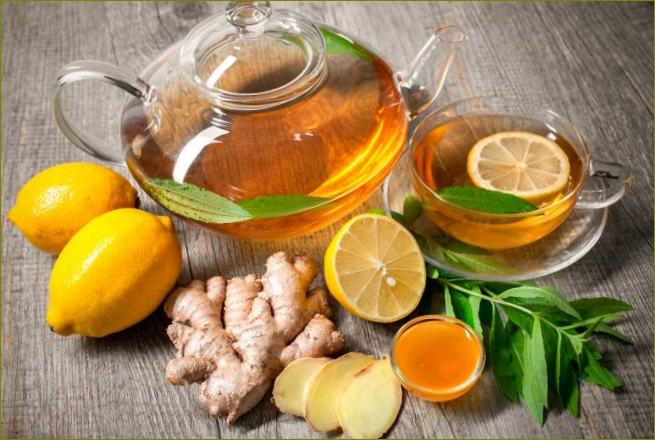 Čaj od đumbira i limuna sastavni je dio učinkovite prehrane
