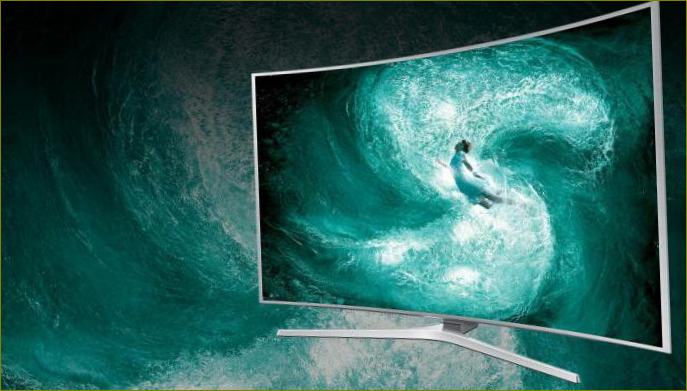zakrivljeni Samsung TV ekran