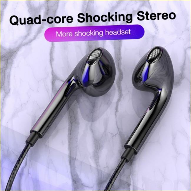3,5 mm žičane slušalice s basom, Stereo slušalice, glazbene sportske slušalice s mikrofonom za Ace, Ace 11, slušalice / Slušalice i slušalice|| Aliekspress