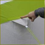 Tkanina za šator trebala bi imati sposobnost odbijanja vlage i brzog sušenja