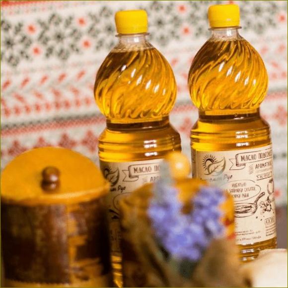 fotografija s suncokretovim uljem u nacionalnom stilu