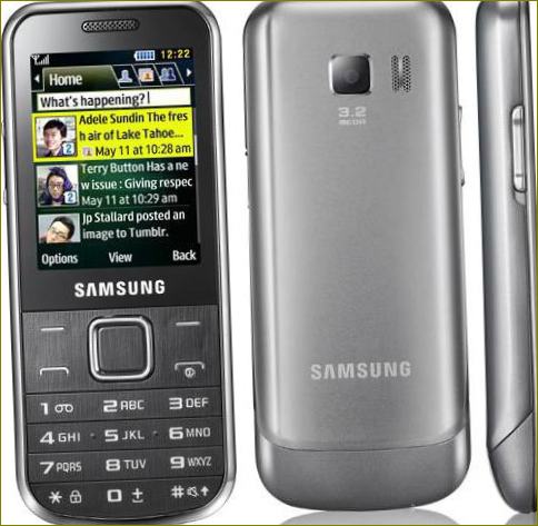 Samsung telefon s gumbom u metalnom kućištu