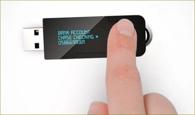 Senzor za očitavanje otiska prsta flash pogona